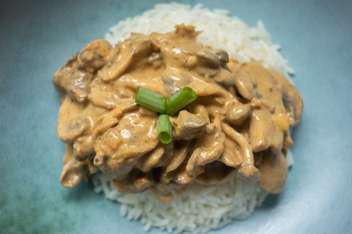 Imagem de capa de Strogonoff de cogumelos