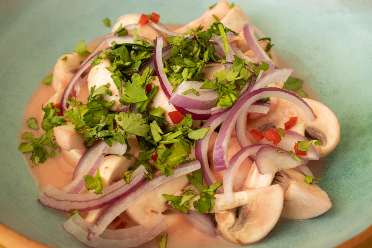 Imagem de capa de Ceviche de cogumelos
